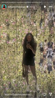 Screenshot of story (IG/@dalilahmuhammad_)